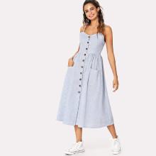 Shein Button Front Cami Dress