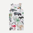 Shein Boys Animal Print Sleeveless Jumpsuit
