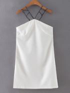 Shein White Slim Spaghetti Top