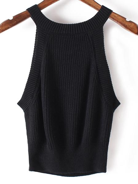 Shein Black Slim Basic Tank Top