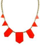 Shein Orange Collar Geometry Irregular Pendant Necklace