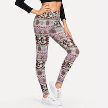 Shein Christmas Geo Print Leggings