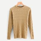 Shein Twisted Knit Fitted Jumper