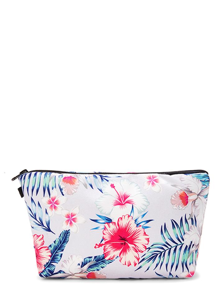 Shein Flower Print Makeup Bag