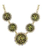 Shein Rhinestone Leapord Pattern Necklace