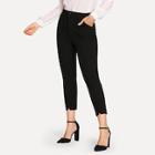 Shein Asymmetrical Hem Solid Pants