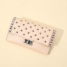 Shein Metal Design Flap Clutch Bag