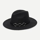 Shein Ring Belt Decorated Fedora Hat