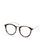 Shein Grey Tortoise Frame Round Lens Glasses