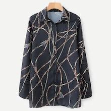 Shein Chain Print Blouse