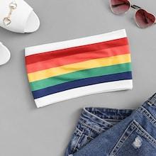 Shein Striped Crop Top