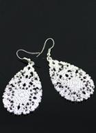 Shein Fashion Vintage Silver Hollow Out Earring