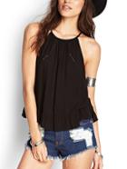 Shein Frill Hem Buttoned Keyhole Cami