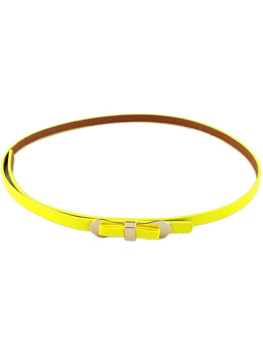 Shein Neon Yellow Bow Belt