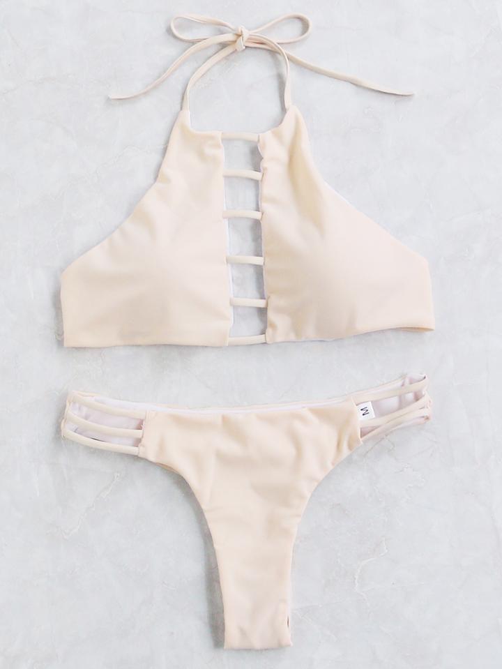 Shein Ladder Cutout Detail Bikini Set