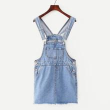 Shein Raw Hem Denim Overalls