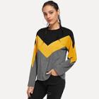 Shein Cut And Sew Panel Colorblock Tee