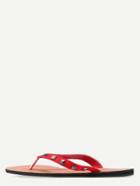 Shein Red Studs Pu Flip Flops