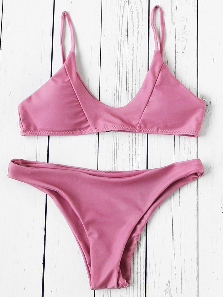 Shein Seam Detail Sexy Bikini Set