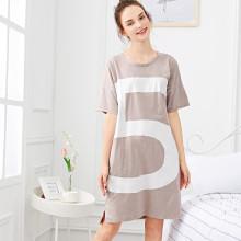 Shein Number Print Split Side Night Dress