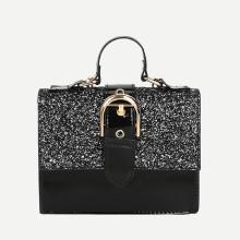 Shein Buckle Decor Flap Crossbody Bag