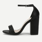 Shein Two Part Ankle Strap Chunky Heels