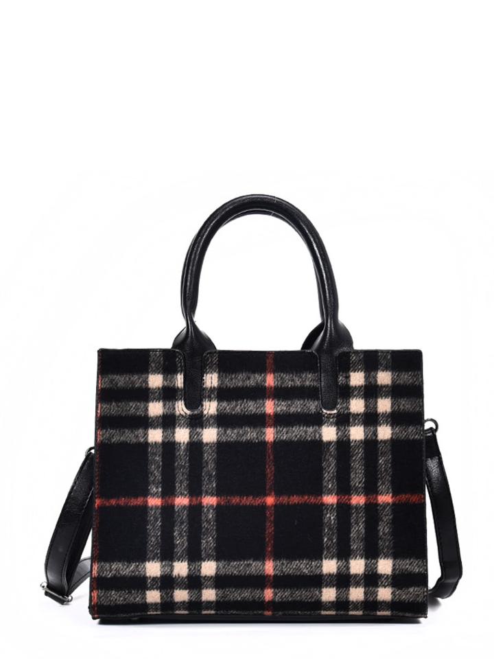 Shein Plaid Print Shoulder Bag