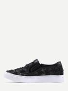 Shein Black Lace Upper Slip On Plimsoll