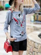 Shein Character Stars Split Sweater