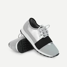 Shein Low Top Lace Up Velcro Sneakers