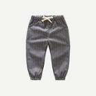 Shein Toddler Boys Knot Front Striped Pants