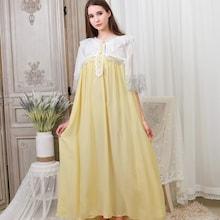 Shein Eyelash Lace Frill Trim Night Dress