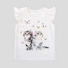Shein Girls Cat Print T-shirt