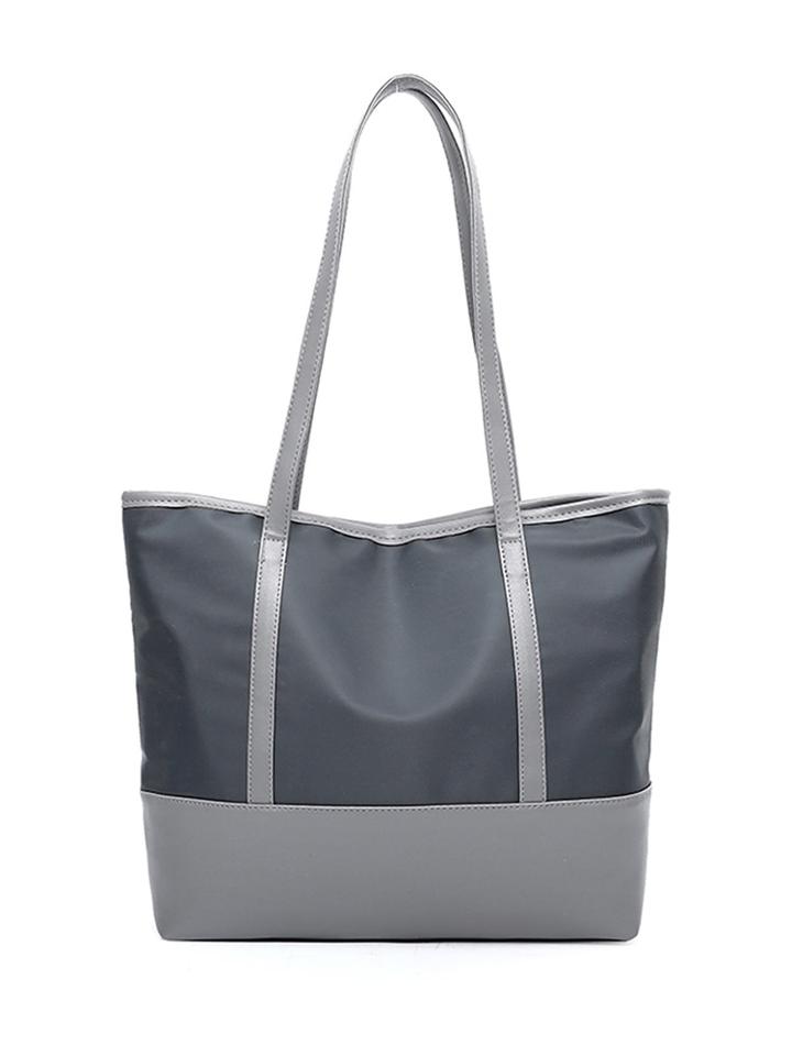 Shein Pu Panel Tote Bag
