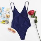 Shein Solid Cami Swimsuit