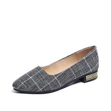 Shein Plaid Detail Ballet Flats