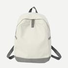 Shein Two Tone Canvas Backpack
