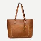 Shein Tassel Decor Tote Bag With Braided Handle