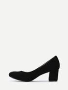 Shein Black Suede Heels