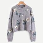 Shein Raglan Sleeve Floral Pattern Jumper