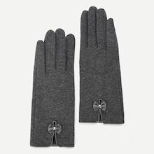 Shein Bow Decorated Gloves