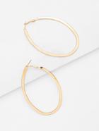 Shein Open Irregular Ring Design Drop Earrings