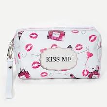 Shein Lip & Perfume Pattern Makeup Bag