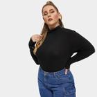 Shein Plus Slim Fitted High Neck Top
