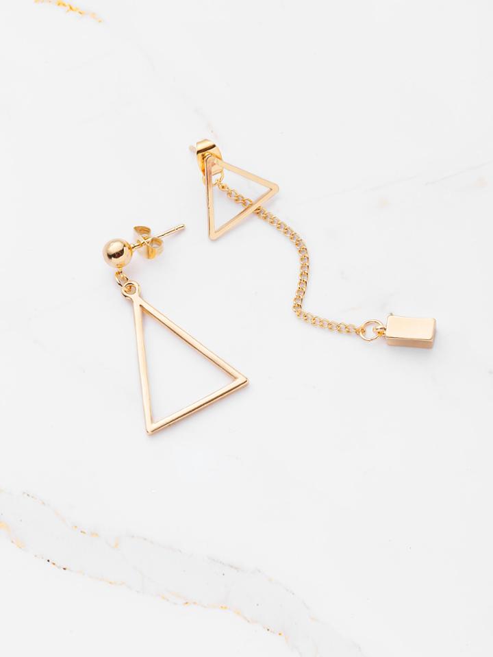Shein Minimalist Geometric Mismatch Earrings