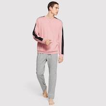 Shein Men Color Block Tunic Top & Pants Set