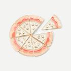 Shein Pizza Shaped Brooch Set 8pcs