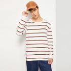 Shein Men Slit Hem Striped Sweater