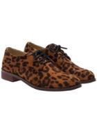 Shein Leopard Casual Shoelace Pu Flats