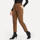 Shein Button Detail Solid Pants